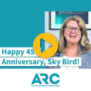 Sky Bird Travel & Tours 45th Anniversary video from (ARC) Airlines Reporting Corporation.