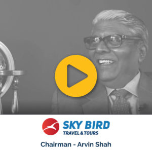 Sky Bird Travel & Tours 45th Anniversary video from Sky Bird Travel & Tours Chairman, Arvin Shah.