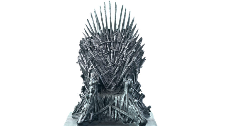 This image featured in Sky Bird Travel & Tours blog "On Location: Game of Thrones" shows the iron throne from the popular tv show