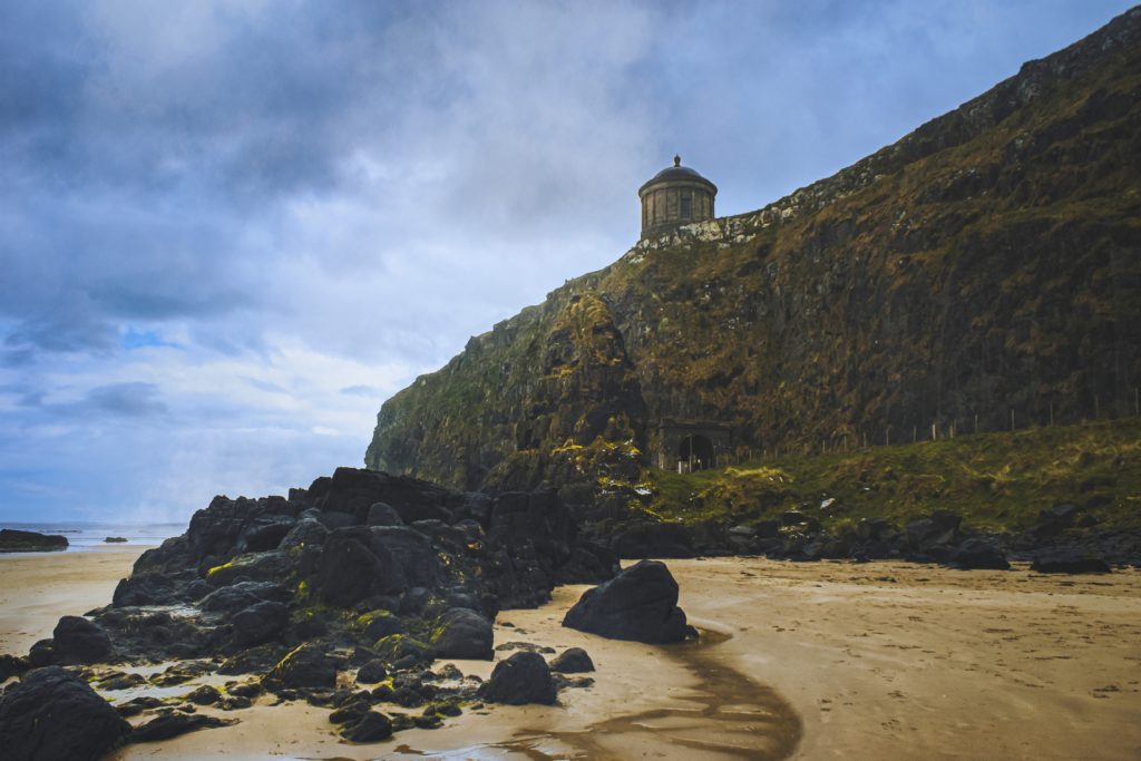 Featured in on location game of thrones by sky bird travel & tours, this image shows downhill beach in ireland