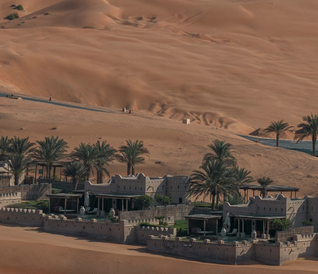 SKY BIRD ON LOCATION BLOG: DUNE 1 & 11 blog- Picture of Liwa Oasis in UAE from Sky Bird Travel blog