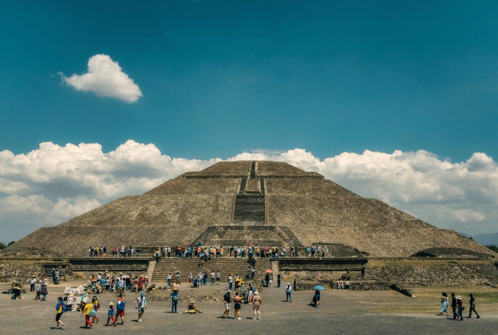 SKY BIRD ON LOCATION BLOG: DUNE 1 & 11 blog- Picture of Pyramid of the Sun from Sky Bird Travel blog