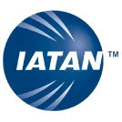 IATAN logo: blue circle with white 'IATAN' text and radial white lines.