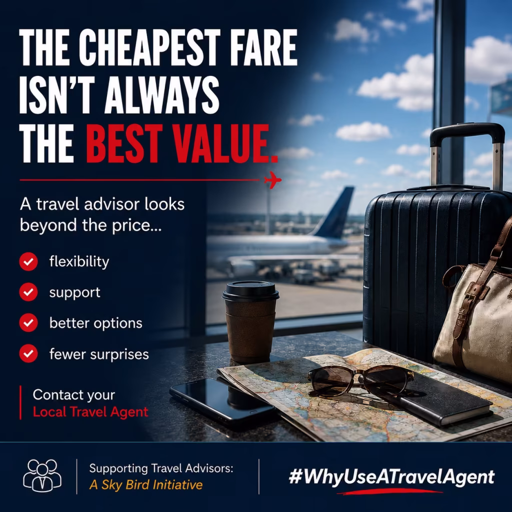 Travel agents offering flexibility, support, and better options