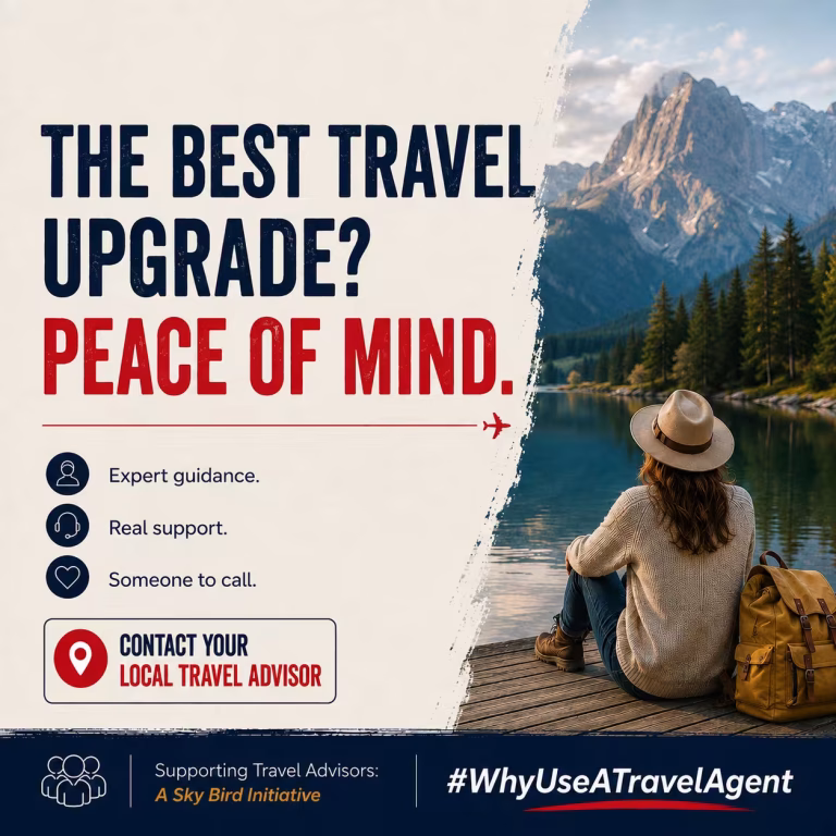 Travel agent providing peace of mind for a stress-free trip