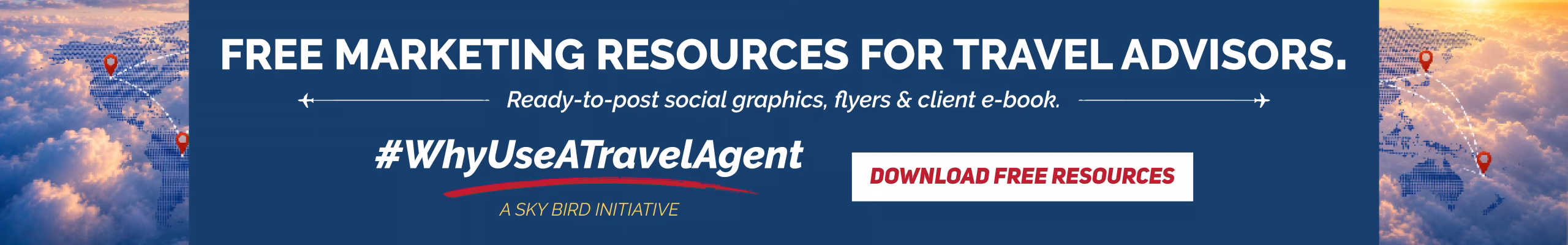 #WhyUseATravelAgent campaign - free marketing resources for travel advisors